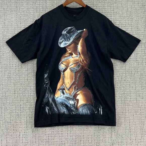 Beyoncé Renaissance World Tour Merch Cowboy Hat T-Shirt - Picture 1 of 6